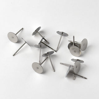 Orecchino Perno 8mm in Acciaio - 14 pz