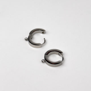 Orecchino Cerchio con Anellino 13mm in Acciaio 30mm - 2 pz