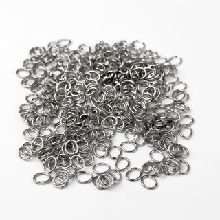 Anellini Ovali Aperti 5x4mm in Acciaio - 300 pz