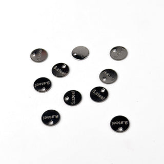 Bollatina 'S. Steel' 7mm in Acciaio - 10 pz