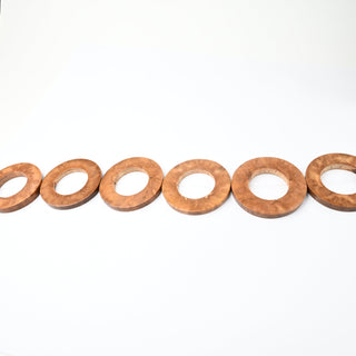 Perle in Legno Naturale Nangka Heishi Naturale 20x5mm - Filo da 24 cm