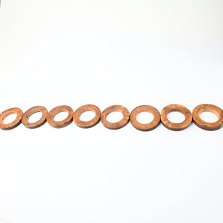 Perle in Legno Naturale Camagong Heishi Naturale 20x5mm - Filo da 24 cm