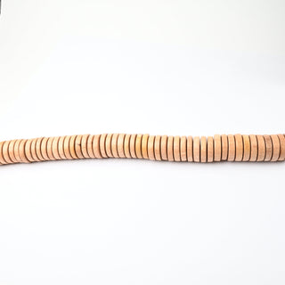 Perle in Legno Naturale Anello Naturale 31mm - Filo da 24 cm