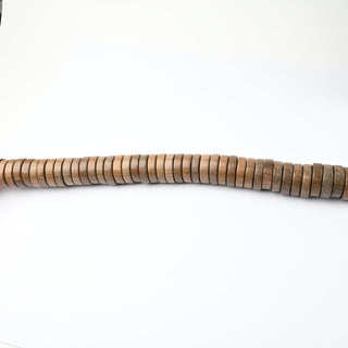 Perle in Legno Naturale Sasso Rosa 28mm - Filo da 24 cm