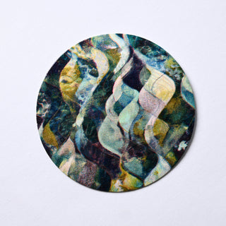 Pendente in Madreperla Giungla Astratta Disco 50mm