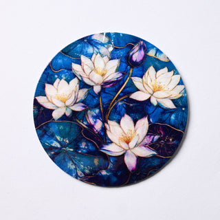 Pendente in Madreperla Lotus nel Blu Disco 50mm