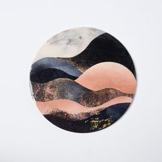 Pendente in Madreperla Tramonto nel Sahara Disco 50mm