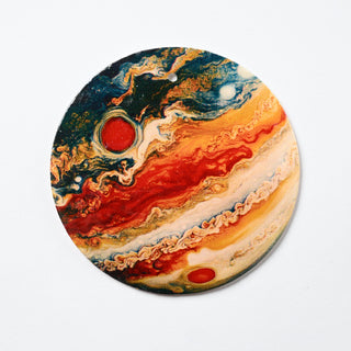 Pendente in Madreperla Galassia Infuocata Disco 50mm