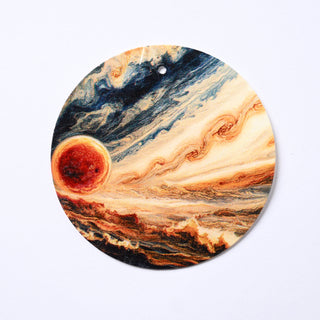 Pendente in Madreperla Sole Infuocato Disco 50mm