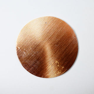 Pendente in Madreperla Effetto Oro Satinato Disco 50mm