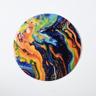 Pendente in Madreperla Mix Paint Disco 50mm