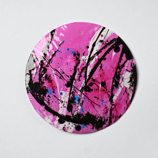 Pendente in Madreperla Pink Punk Disco 50mm