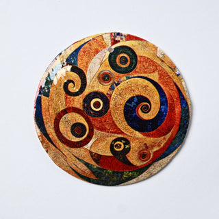 Pendente in Madreperla Mosaico Mediterraneo Disco 50mm