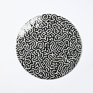 Pendente in Madreperla Pattern Labirinto Disco 50mm