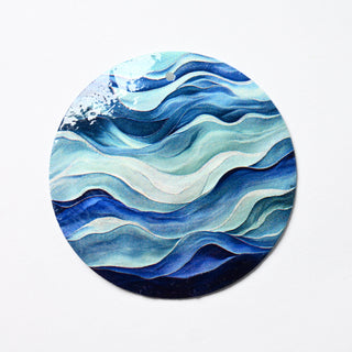 Pendente in Madreperla Onde Atlantiche Disco 50mm