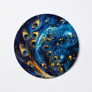 Pendente in Madreperla Pavone Astrale Disco 50mm