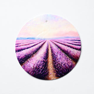Pendente in Madreperla Campi di Lavanda Disco 50mm