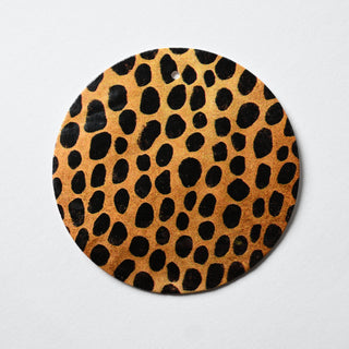 Pendente in Madreperla Effetto Leopardato Disco 50mm