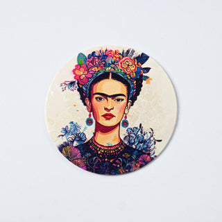Pendente in Madreperla Frida Flowers Disco 40mm