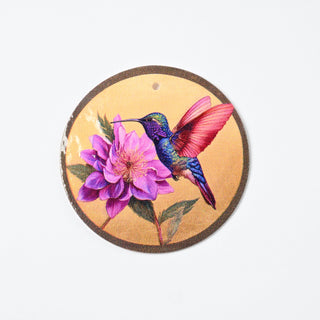 Pendente in Madreperla Colibrì Disco 40mm