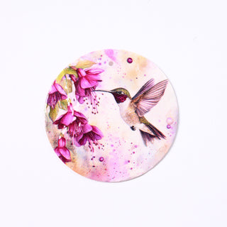 Pendente in Madreperla Colibri Wildflower Disco 40mm