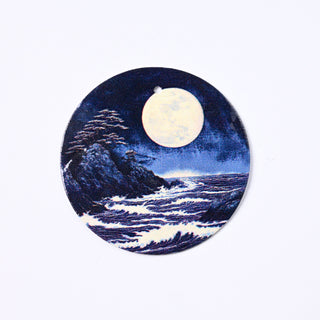 Pendente in Madreperla Hokusai Wave Disco 40mm