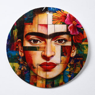 Pendente in Madreperla Frida Ritratto Disco 60mm