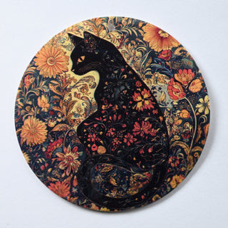 Pendente in Madreperla Arte Gatto Disco 60mm