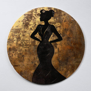 Pendente in Madreperla Donna Elegante Gold Disco 60mm