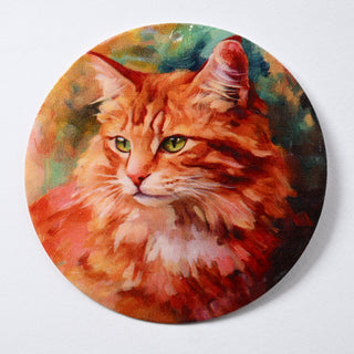 Pendente in Madreperla Maine Coon Disco 60mm