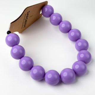 Perle in Resina Tonde 19mm Lilla - Filo da 25 cm | Sarobidy