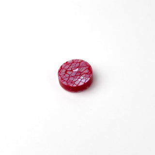 Perla Disco Rosso Papavero 15mm - Fiori di Mosaico