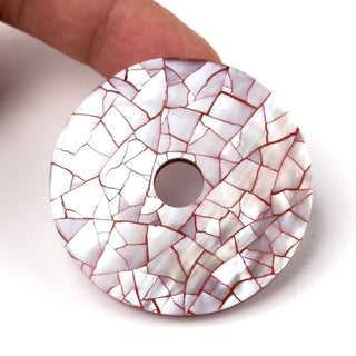 Elemento Disco Terra di Siena 45mm - Fiori di Mosaico