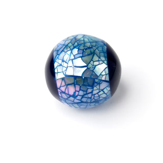 Perla Tondo Blu Fiordaliso 30mm - Fiori di Mosaico