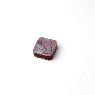 Perla Quadrato Terra di Siena 15mm - Fiori di Mosaico