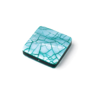 Perla Quadrato Verde Felce 25mm - Fiori di Mosaico