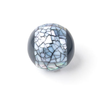 Perla Tondo Grigio Muschio 30mm - Fiori di Mosaico