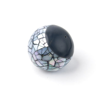 Perla Tondo Grigio Muschio 30mm - Fiori di Mosaico