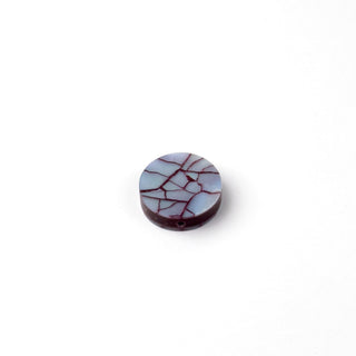 Perla Disco Bordeaux Rosa Nera 15mm - Fiori di Mosaico