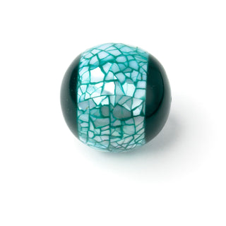 Perla Tondo Verde Felce 30mm - Fiori di Mosaico