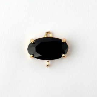 Pendente Cristallo Prestige Ovale Nero 15x18mm - Pendenti e Ciondoli per Bigiotteria e Gioielli fai da te