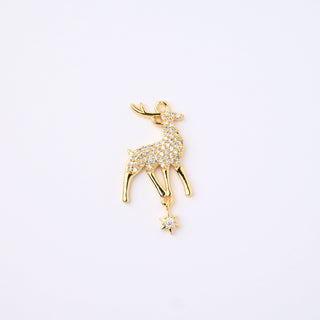 Pendente Zirconi Effetto Ametista Ovale 17x13mm - Pendenti e Ciondoli per Bigiotteria e Gioielli fai da te