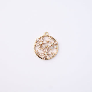 Pendente Zirconi Effetto Ametista Ovale 17x13mm - Pendenti e Ciondoli per Bigiotteria e Gioielli fai da te