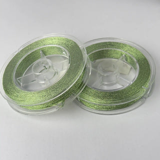 filo per uncinetto lurex verde brillante lunghezza 45m spessore 0.6mm