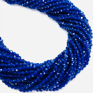 filo di cubic zirconia sintetico tondo 2 mm colore blu