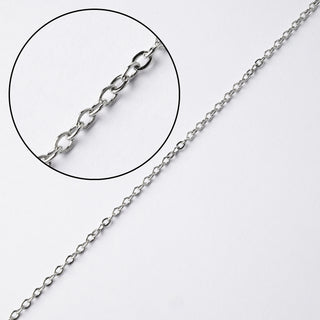 Catena finita con maglie intrecciate in acciaio inox 304, 45 cm Catena finita con maglie intrecciate in acciaio inox 304, 45 cm