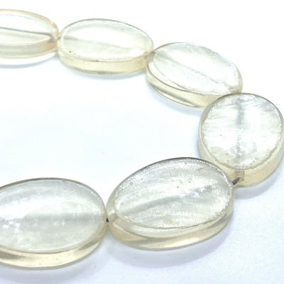 Perle di Resina OVALE Miele - Madreperla 40x29x8 mm - Sarobidy