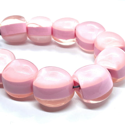 Perle di Resina CUORE Rosa 23x23 mm - Sarobidy
